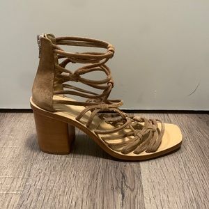 RAG & BONE block heel sandal, size 7